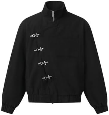 Amazon.com: Aelfric Eden Mens Jackets Metal Button Boxy Jacket
